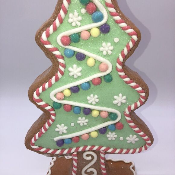 Cupcakes and Cashmere 17” Pastel Mint Green Gingerbread Cookie Christmas Tree - Picture 3 of 3